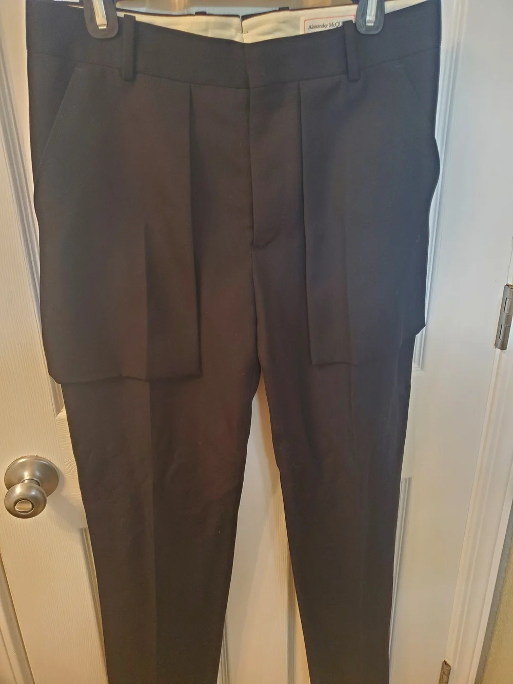 Alexander McQueen Tailored Trousers with Exposed Pockets